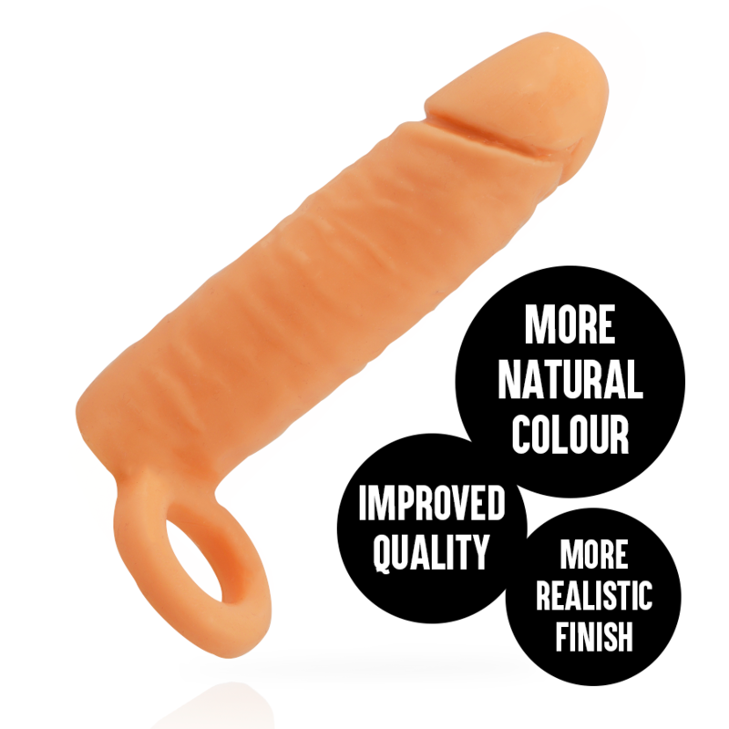 Teaca extensibila Addicted Toys Extend, culoare naturala, cu inel de fixare la baza