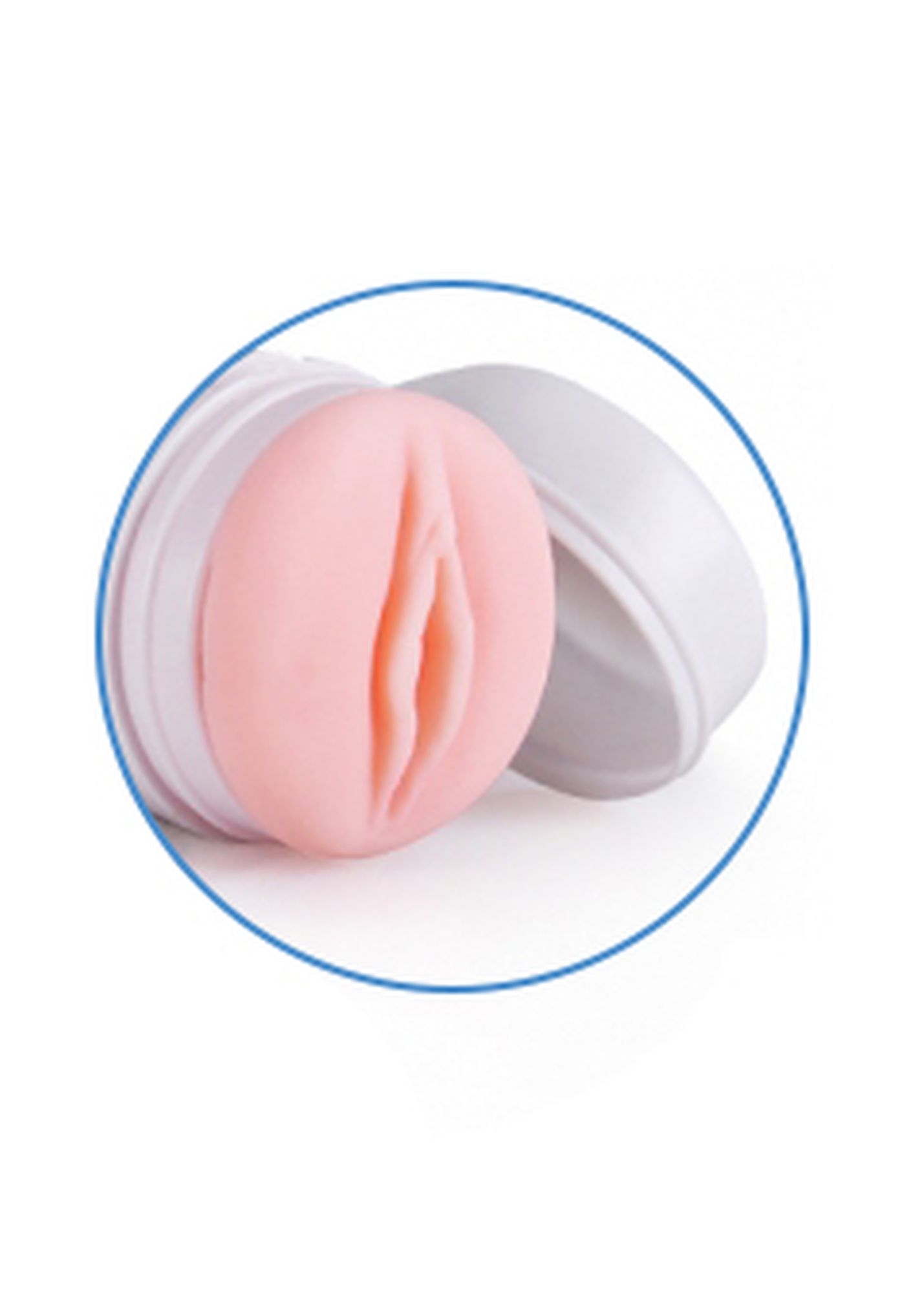 Masturbator Passion Cup Vagina 06, capac detasabil deschis, canal interior texturat vizibil