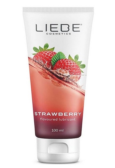 Lubrifiant Liebe Capsuni 100 ml, sticla cu pompita