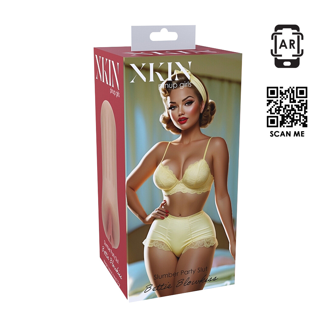 Masturbator Slumber Party Slut Bettie Blowkiss Pinup Dolls Bej detaliu textura interioara
