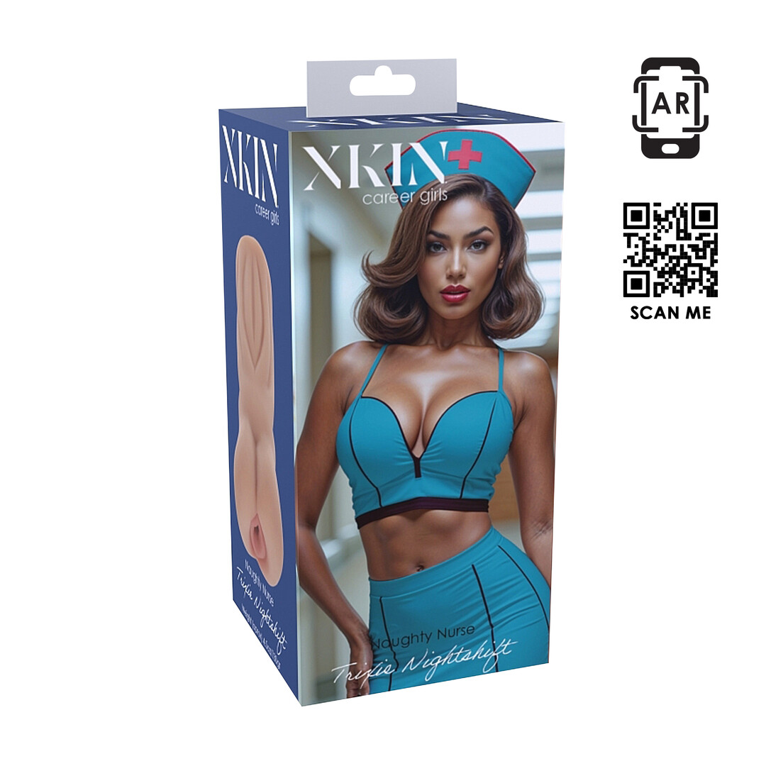 Masturbator Naughty Nurse Trixie Nightshift Career Girls Bej detaliu textura interioara