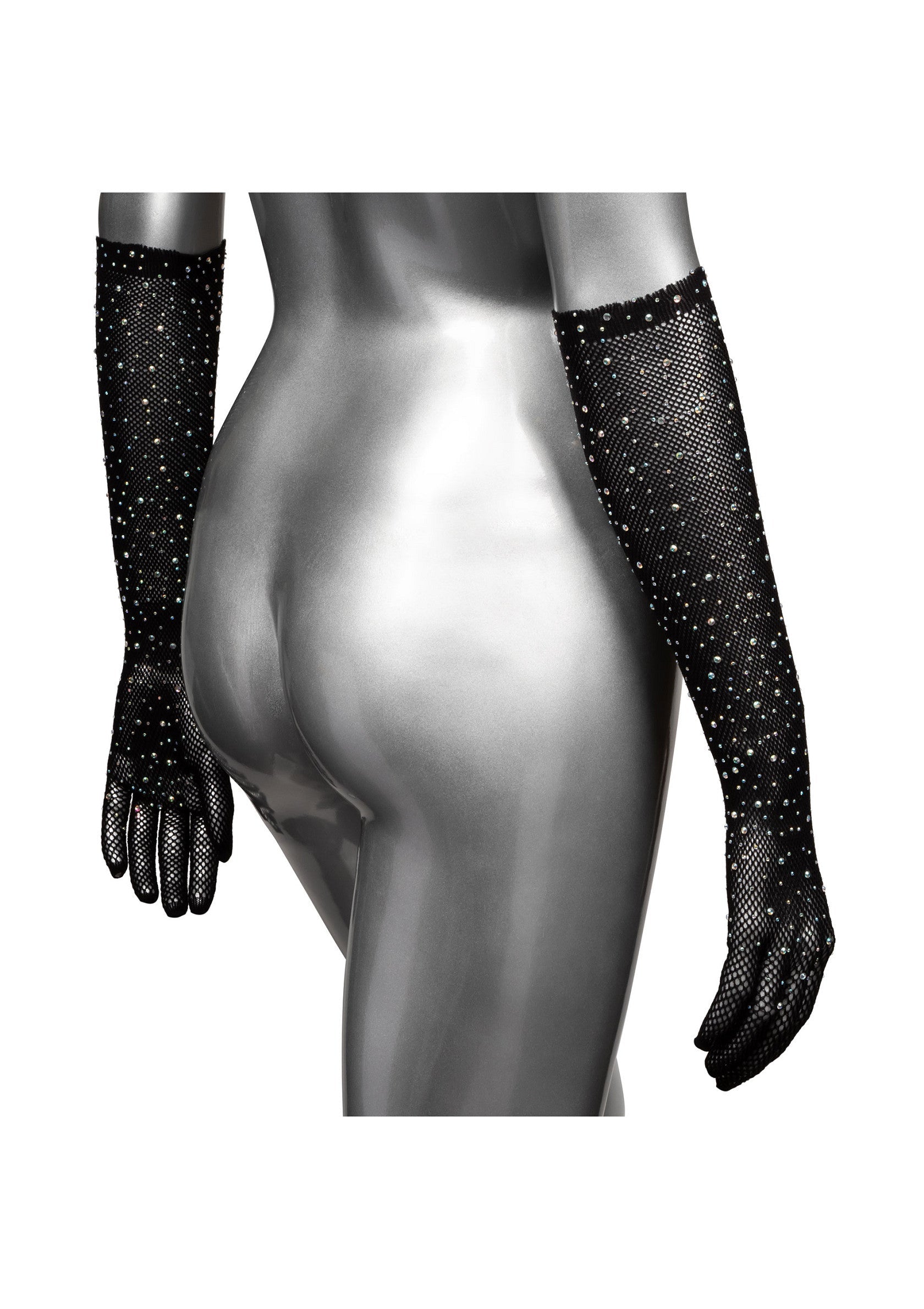 Manusi Lungi Negre Radiance CalExotics cu Strasuri