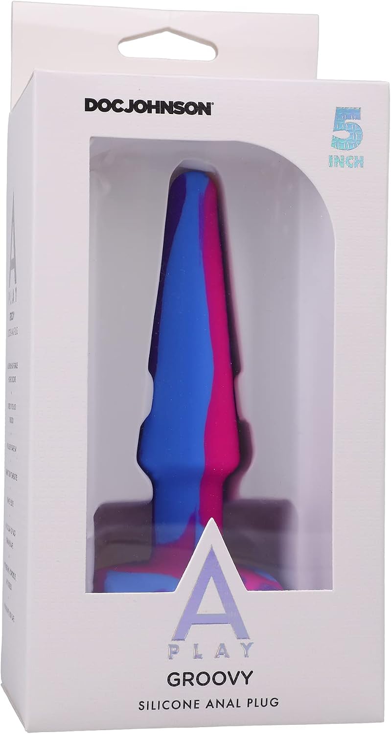 Plug anal Groovy Berry, baza lata si stabila din silicon