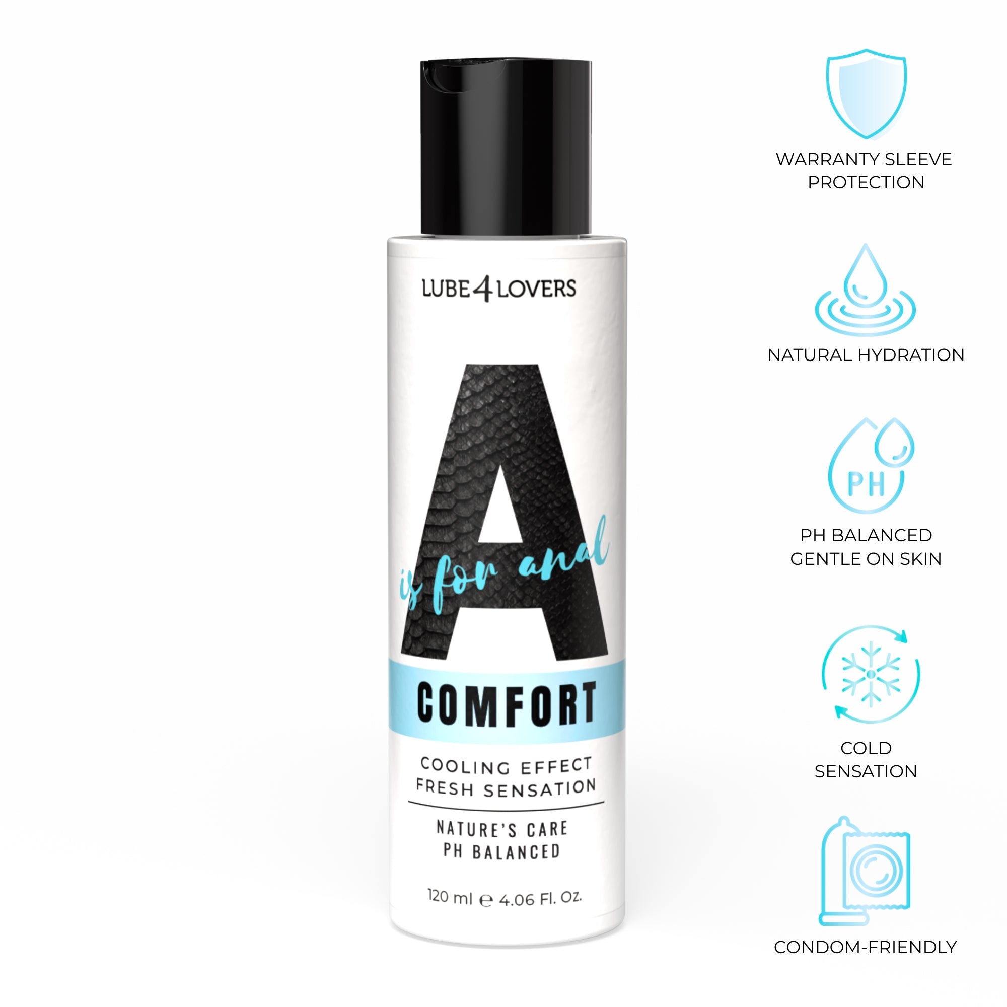 Lubrifiant Anal A is for Anal Comfort 120 ml Lube4Lovers