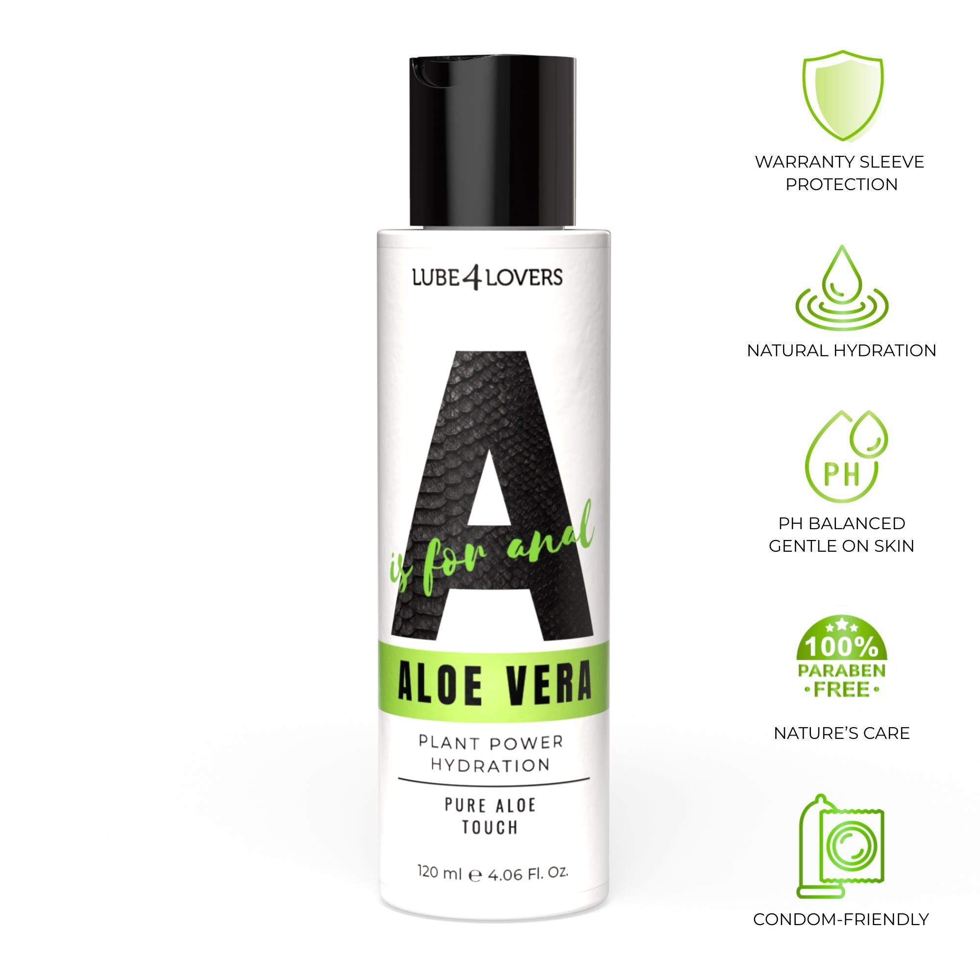 Lubrifiant Anal A is for Anal Aloe Vera 120 ml Lube4Lovers