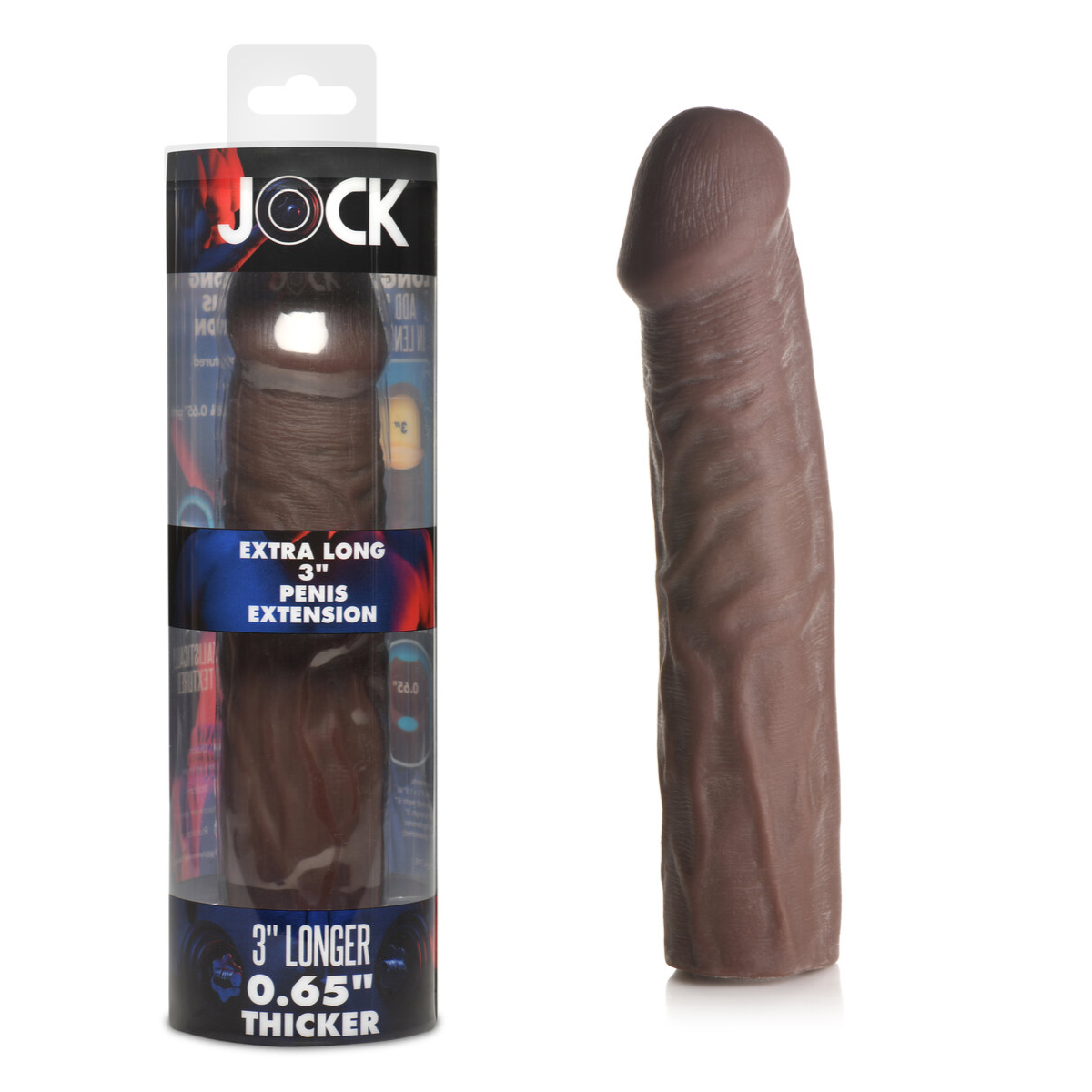 Manson Prelungitor Penis JOCK Curve Novelties 7.6 cm Maro cutie si produs