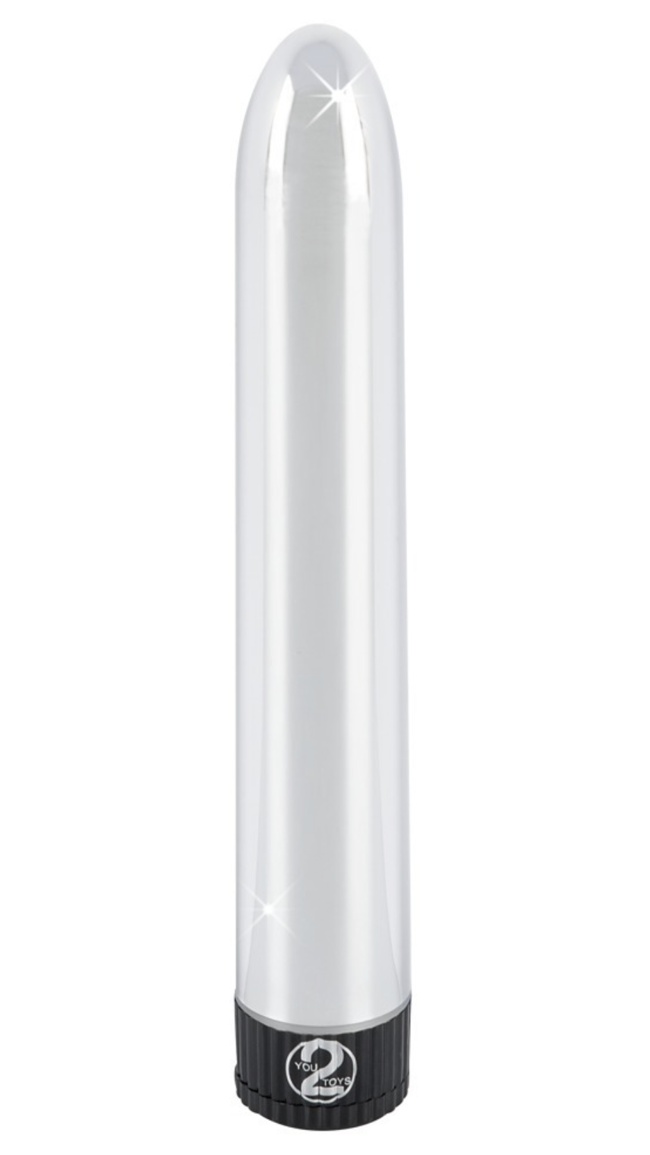 Vibrator Glamour You2Toys 17.5 cm argintiu cu telecomanda cu fir