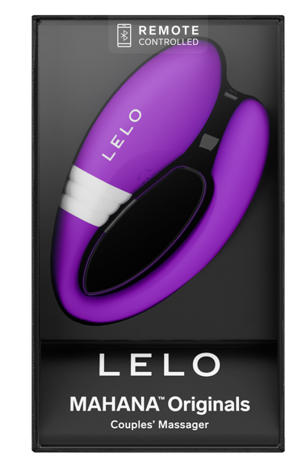 LELO Mahana Originals, cutie originala neagra cu fereastra transparenta, insigna Remote Controlled