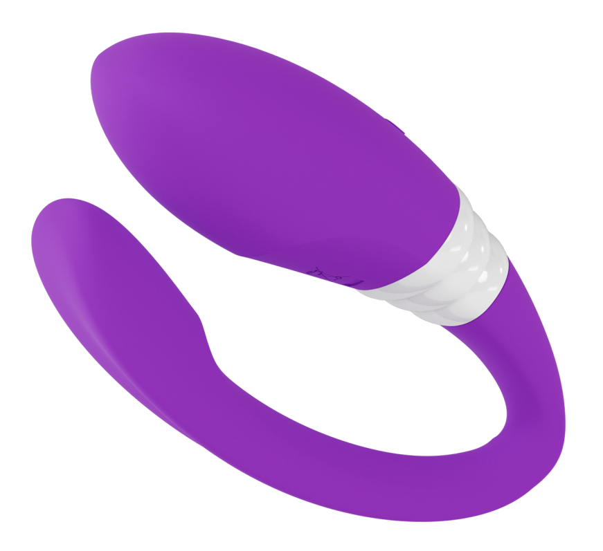 LELO Mahana Originals, vedere din unghi cu forma flexibila in C adaptata corpului