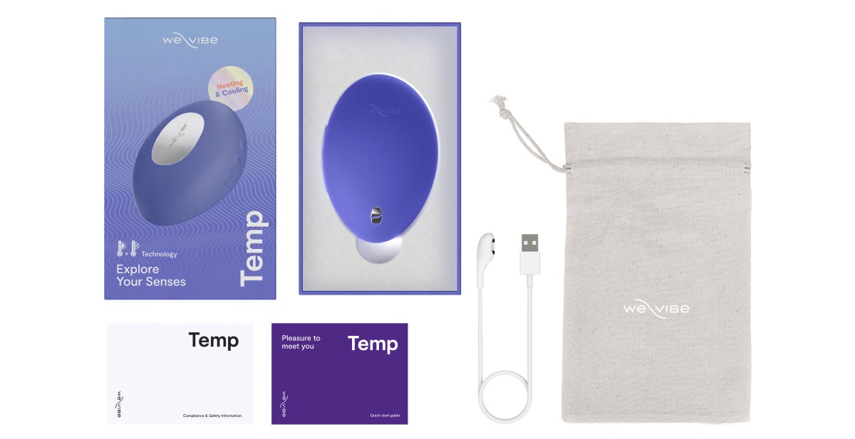 We-Vibe Temp Lavender Blue tester fara cutia de prezentare