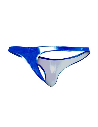 Tanga Barbateasca CUT4MEN Provocative Skai, Albastru, profil
