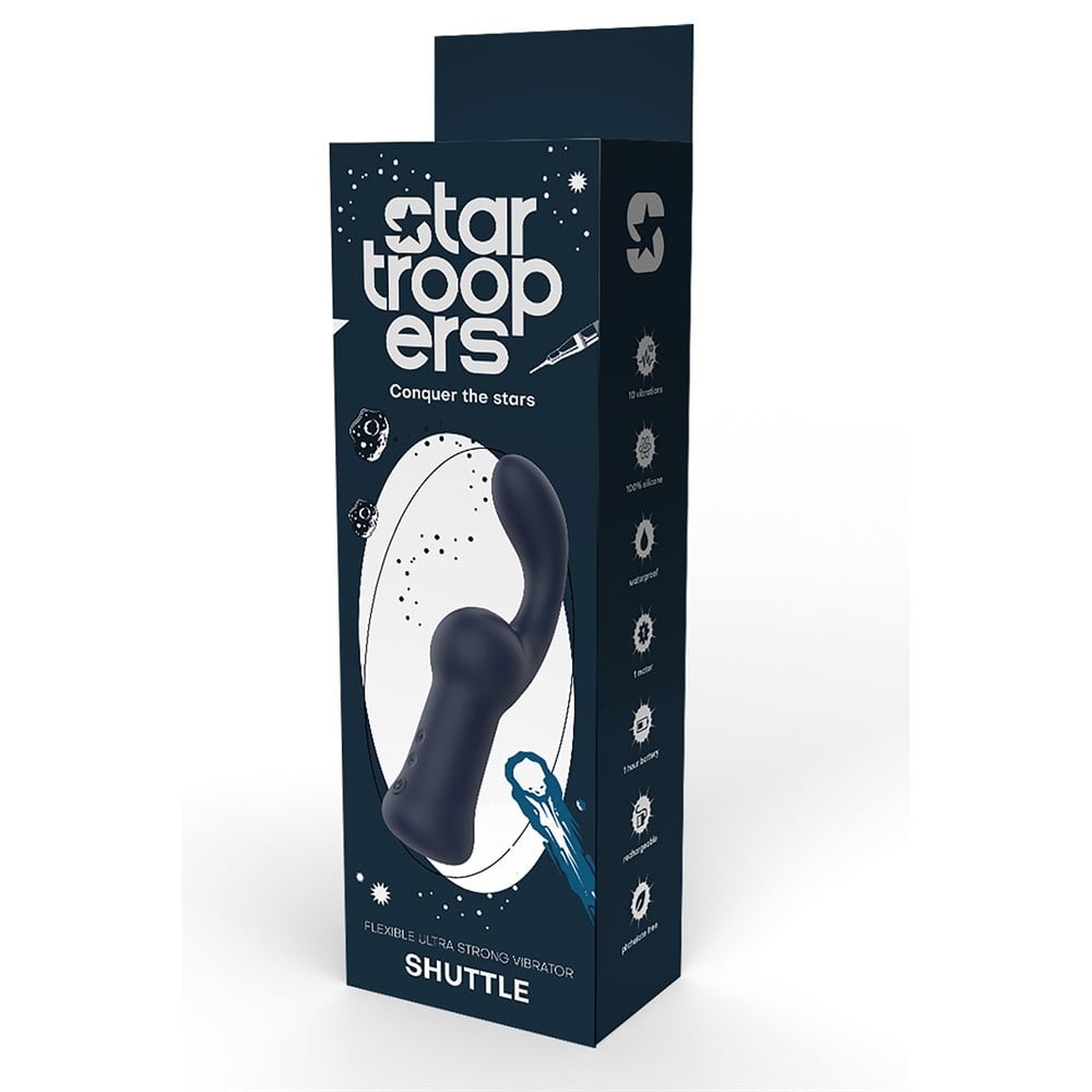 Vibrator punctul P Dreamtoys Startroopers Shuttle albastru, cutie ambalaj