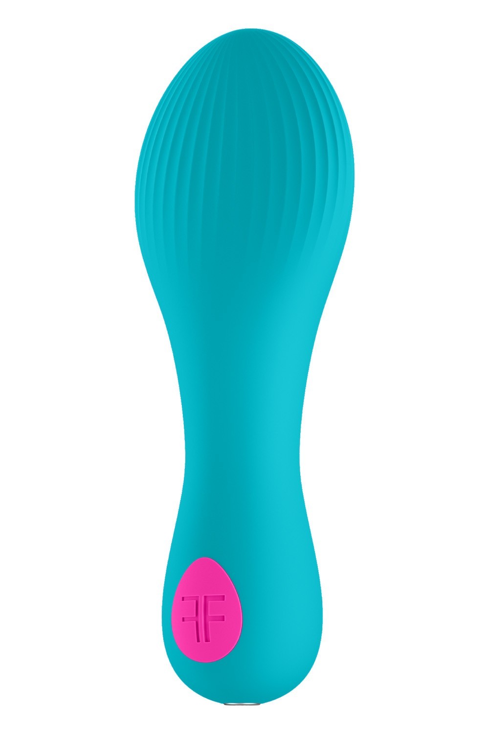 Vibrator Bullet Femme Funn Solia turcoaz, forma plata texturata