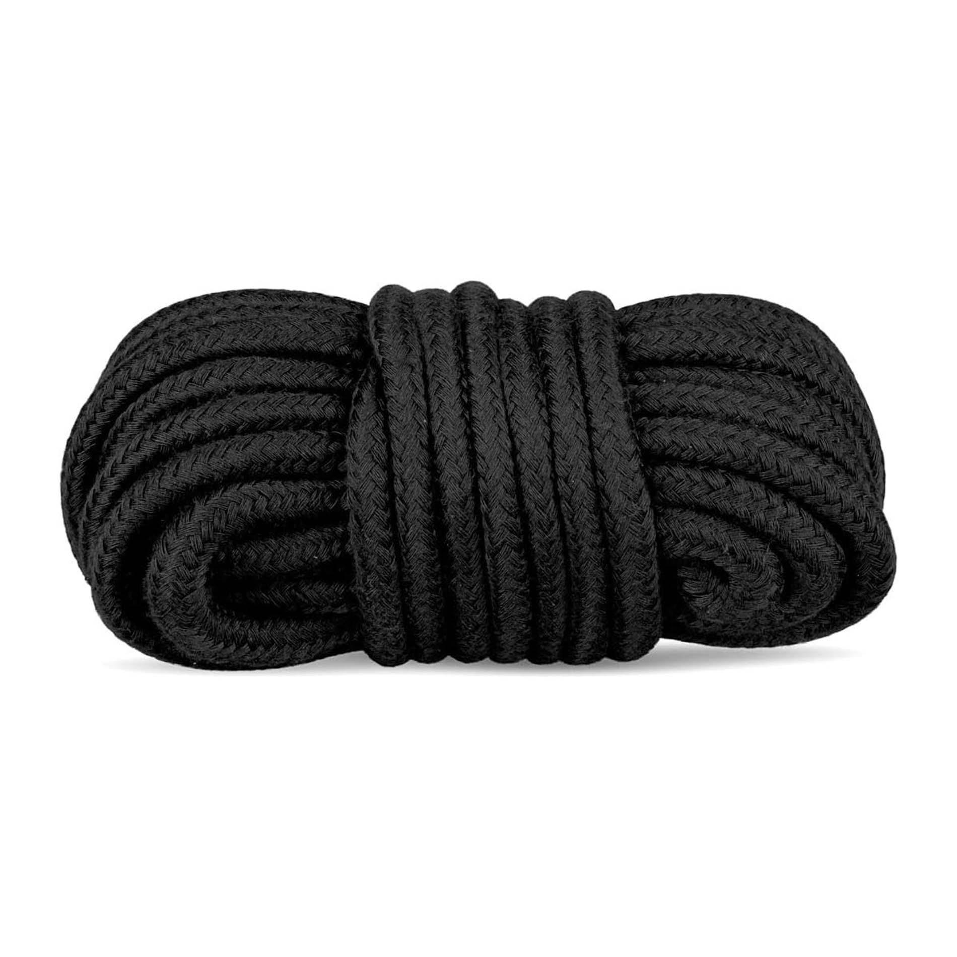 Franghie neagra impletita din setul BDSM, pentru bondage