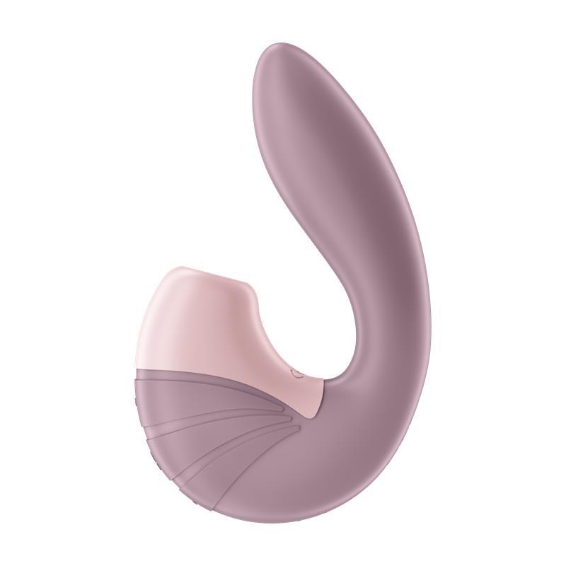 Detaliu al tastelor de control ale vibratorului Satisfyer Supernova, cu iconite pentru intensitate si programe