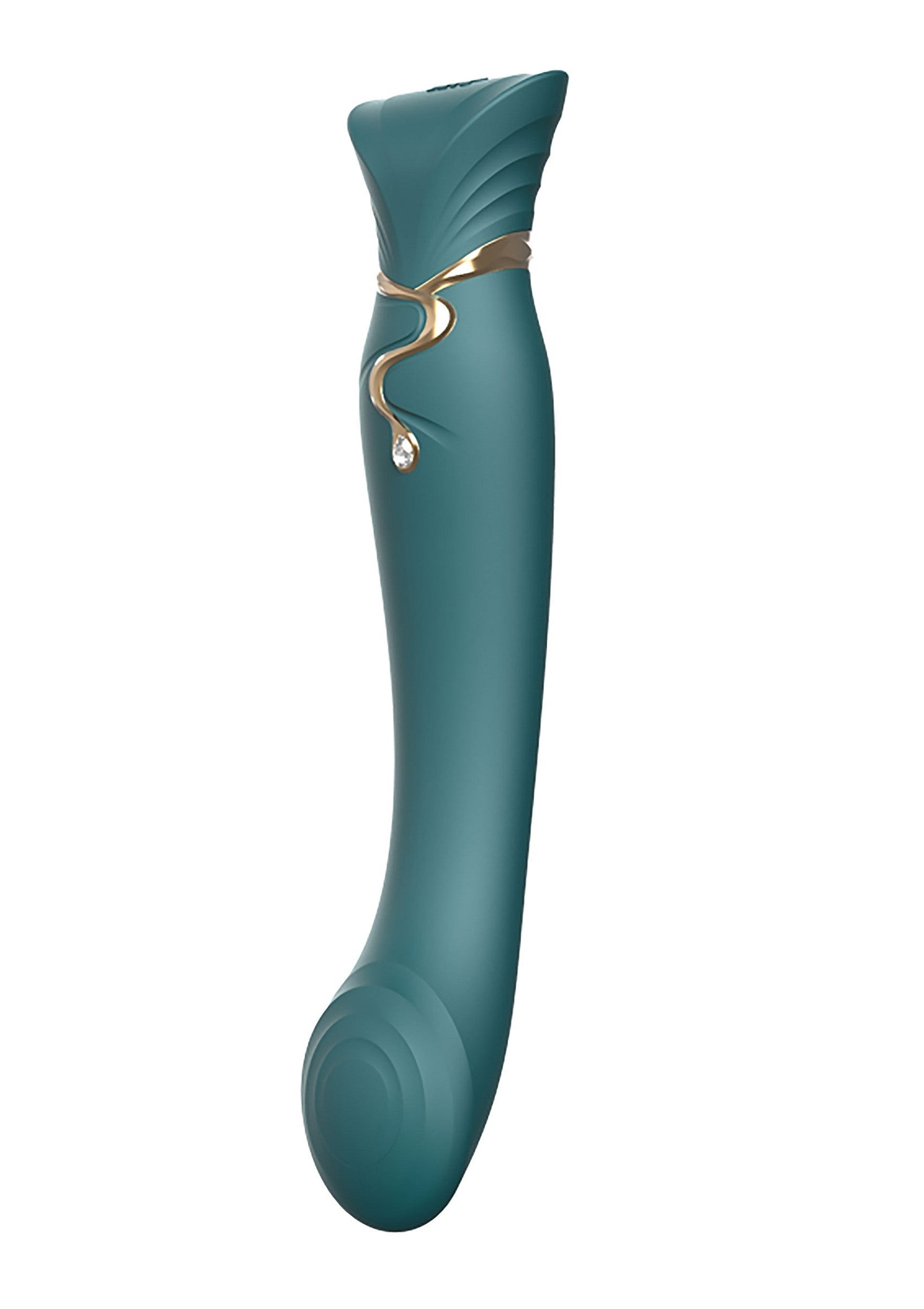 Vibrator Punctul G ZALO Queen Puls Wave, Verde, imagine principala