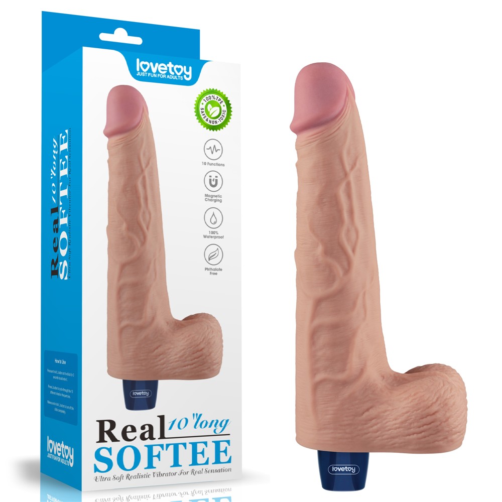 Vibrator Lovetoy Real Softee natural langa cutia originala de vanzare