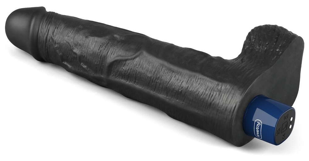 Pinii de incarcare magnetica de la baza vibratorului Real Softee, vedere din spate