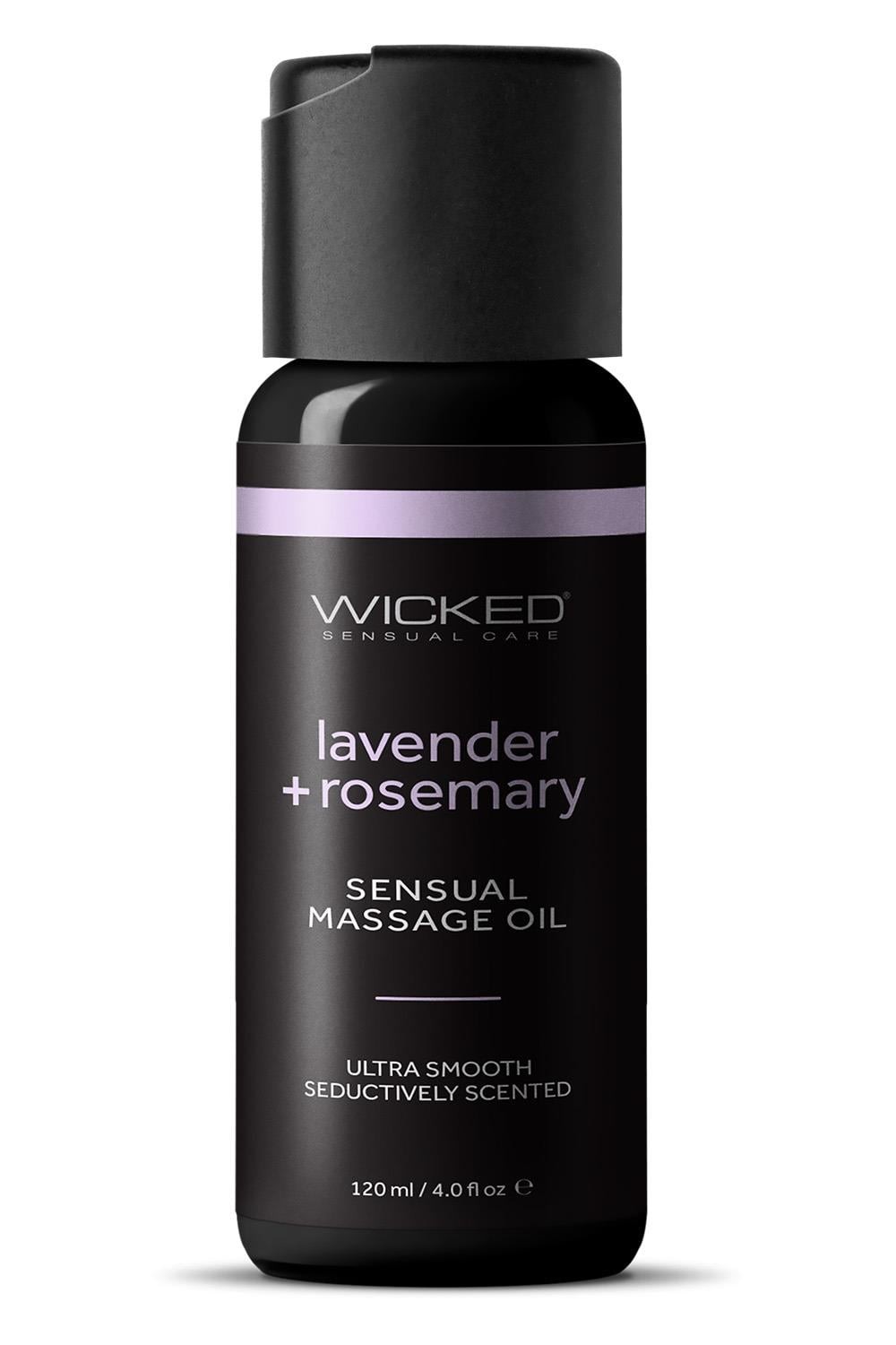 Ulei de masaj Wicked Sensual Care Lavanda si Rozmarin 120ml, sticla
