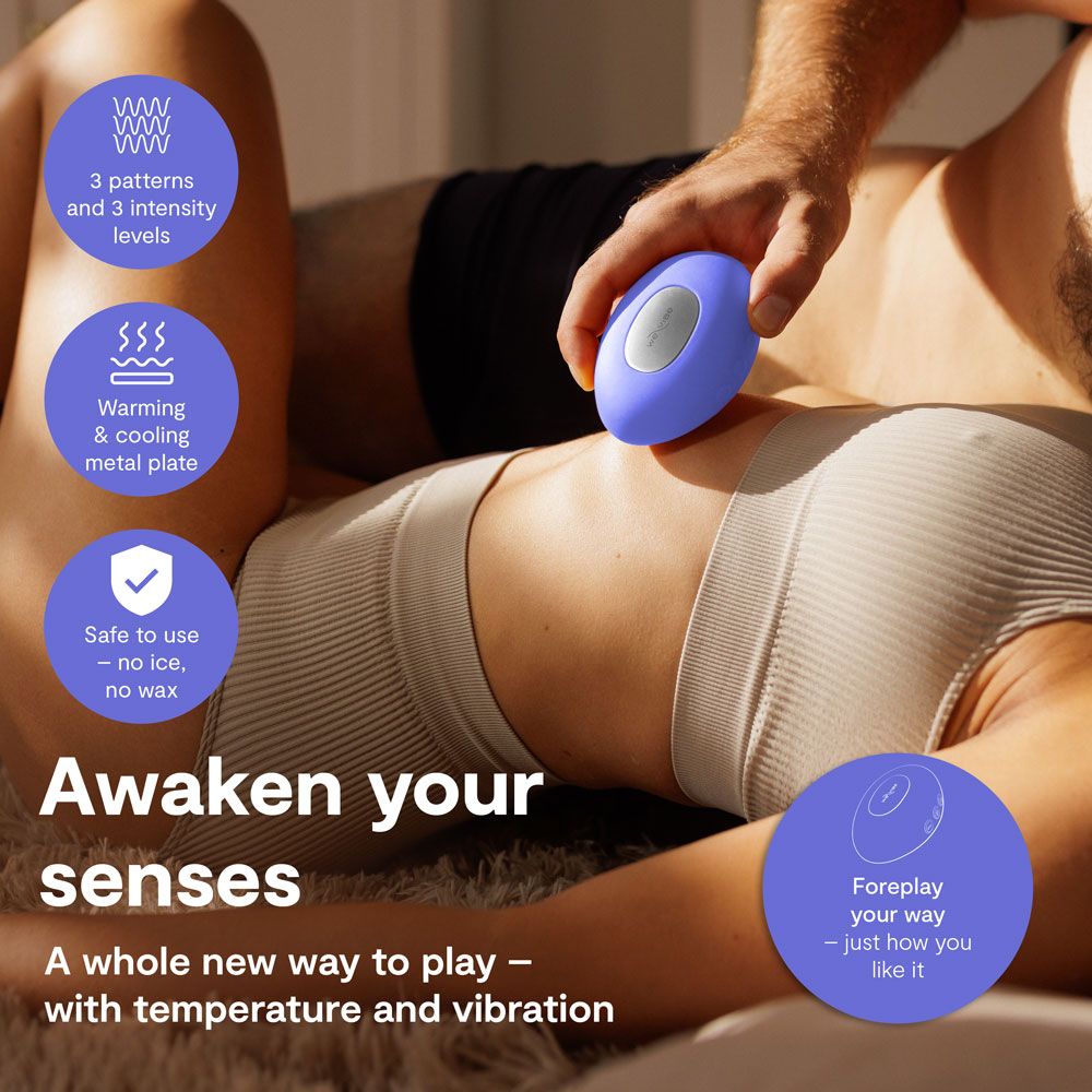 We-Vibe Temp Lavender Blue in uz, placa de incalzire-racire
