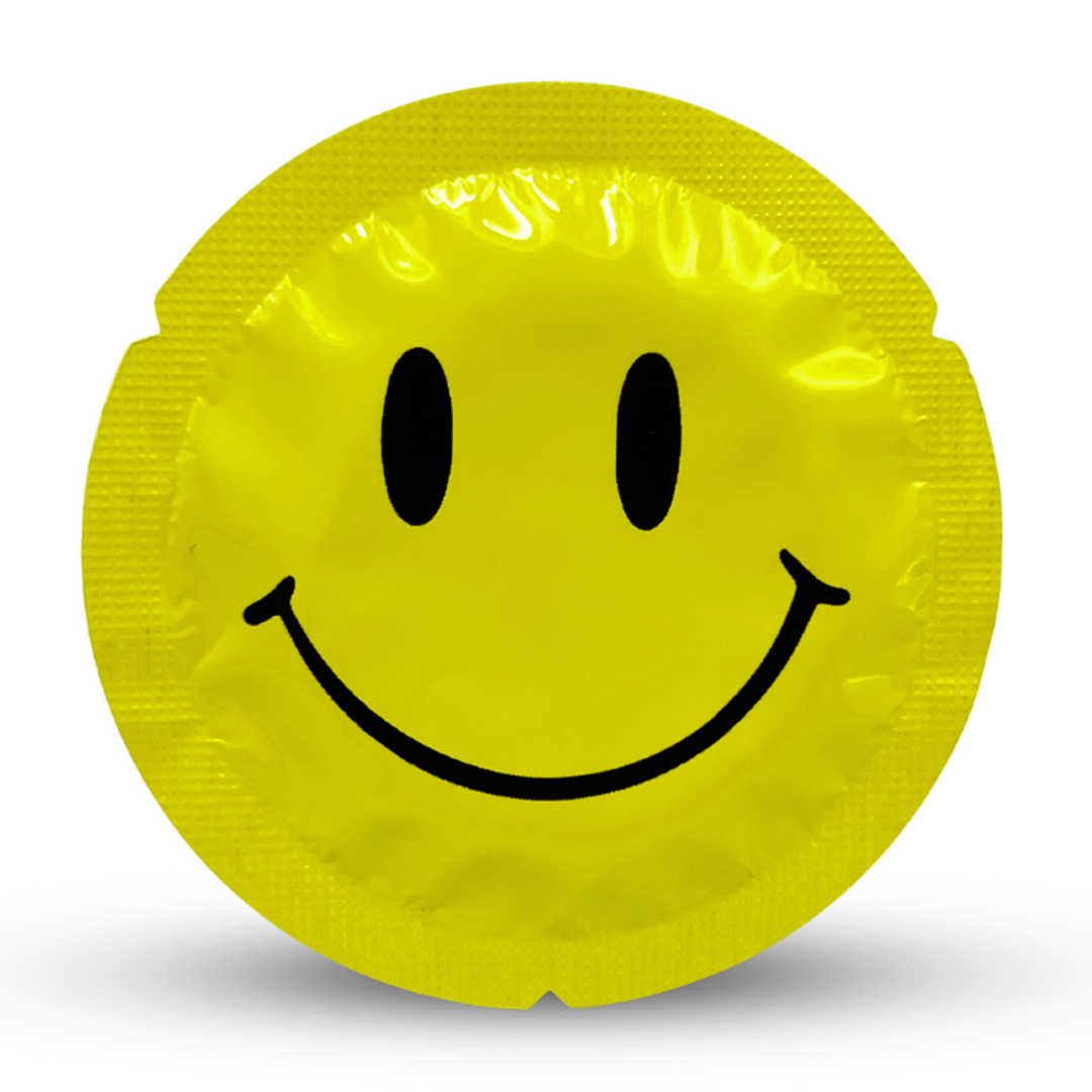 Prezervative EXS Smiley Face detaliu ambalaj