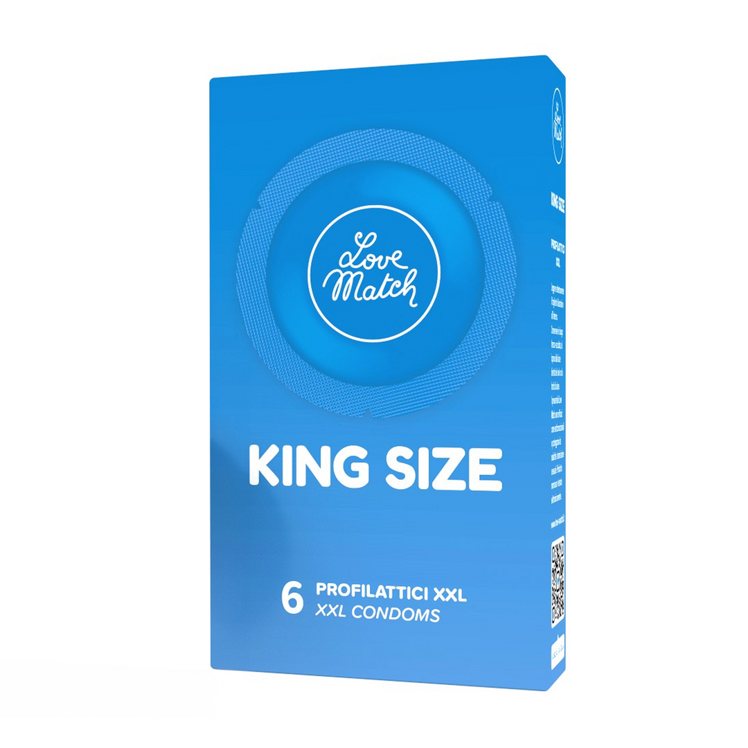 Prezervative King Size Love Match detaliu ambalaj