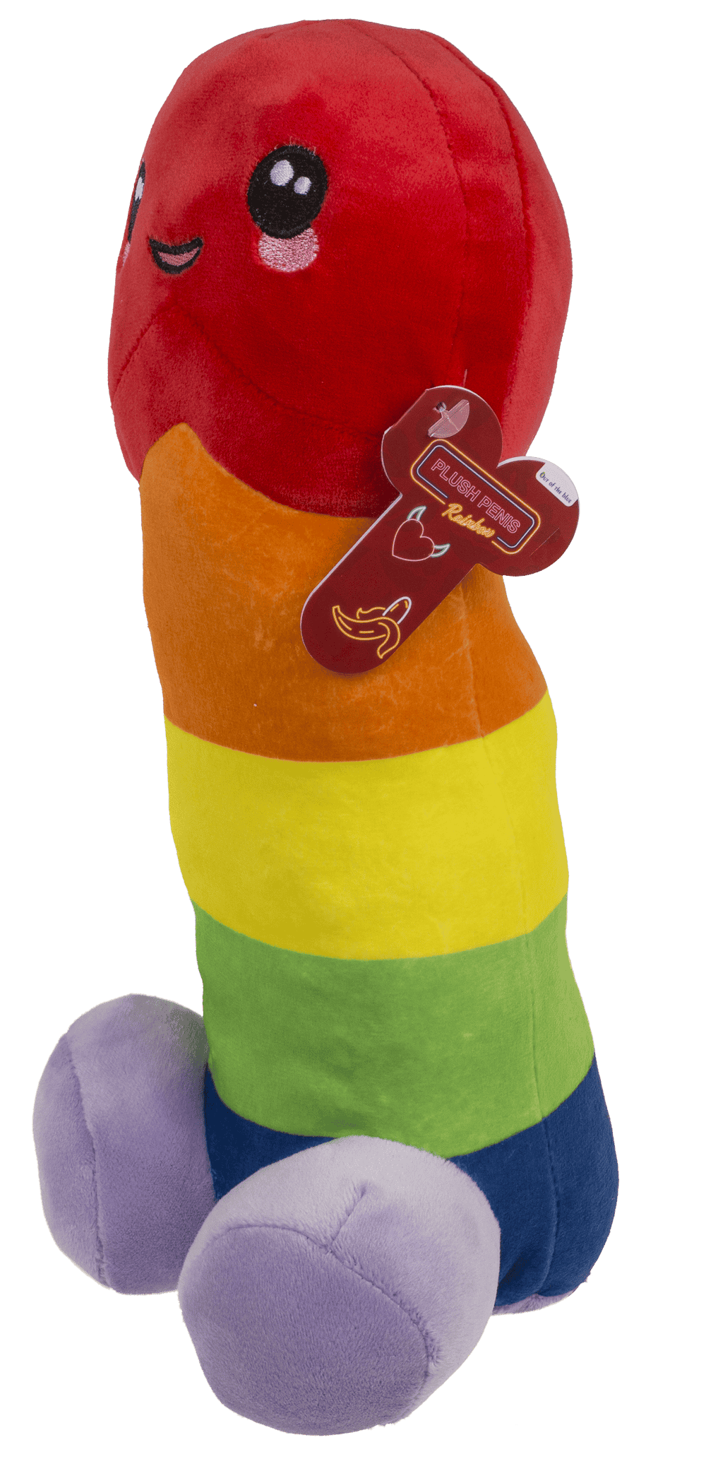 Plus Penis Curcubeu 30 cm detaliu fata zambitoare