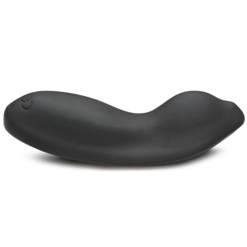 E-Stim Panty Vibe cu Telecomanda, XR Brands Zeus Electrosex, Negru, profil dispozitiv din silicon
