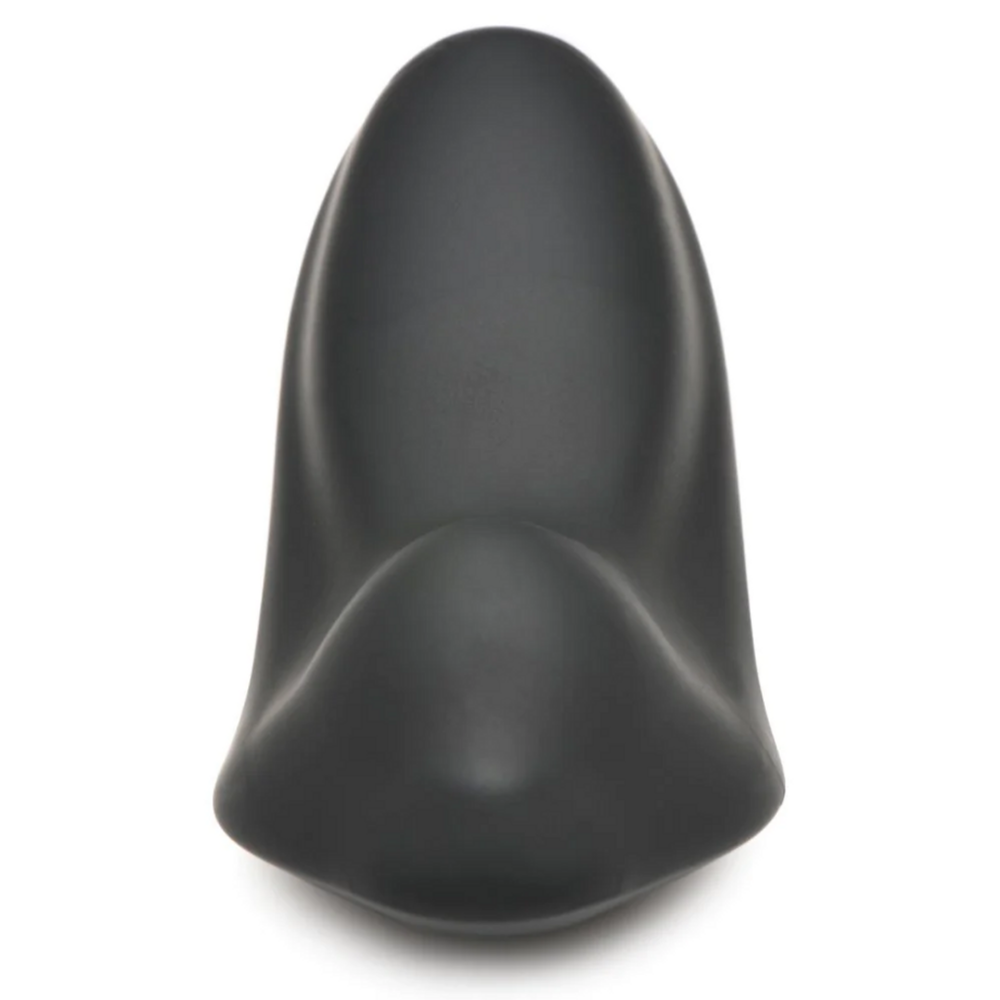 E-Stim Panty Vibe cu Telecomanda, XR Brands Zeus Electrosex, Negru, vedere din fata, forma anatomica