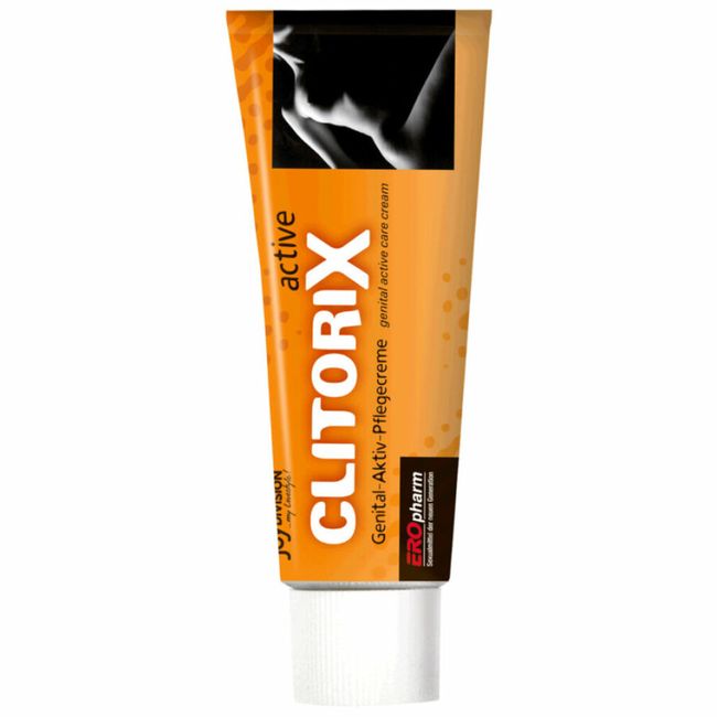 Crema ClitoriX Active JoyDivision, tub vertical cu eticheta produsului