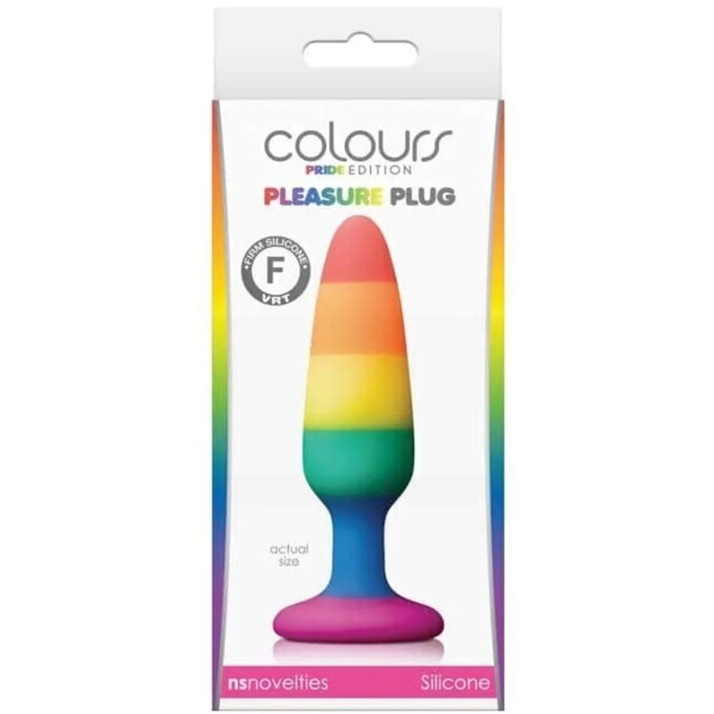 Plug anal Colours Pride Edition NS Novelties, ambalaj cutie, vedere din fata