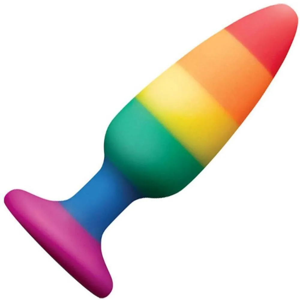Plug anal Colours Pride Edition Pleasure NS Novelties, Curcubeu, vedere principala