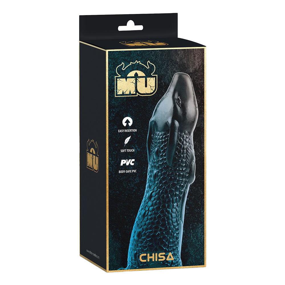 Dildo Monster Wyrm Baiser Negru, detaliu varf