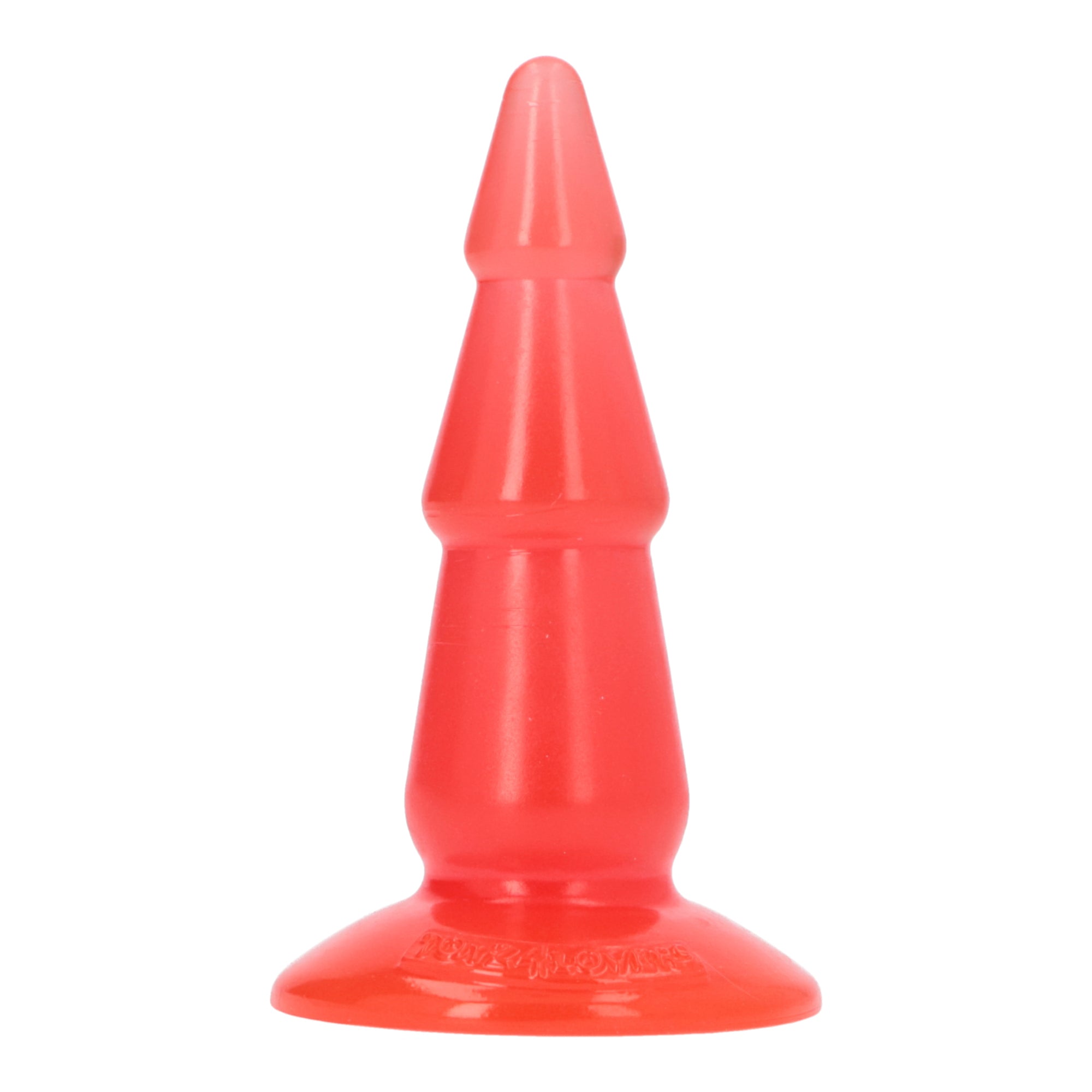 Plug Anal Pino Jelly Rosu, detaliu sectiuni piramidale