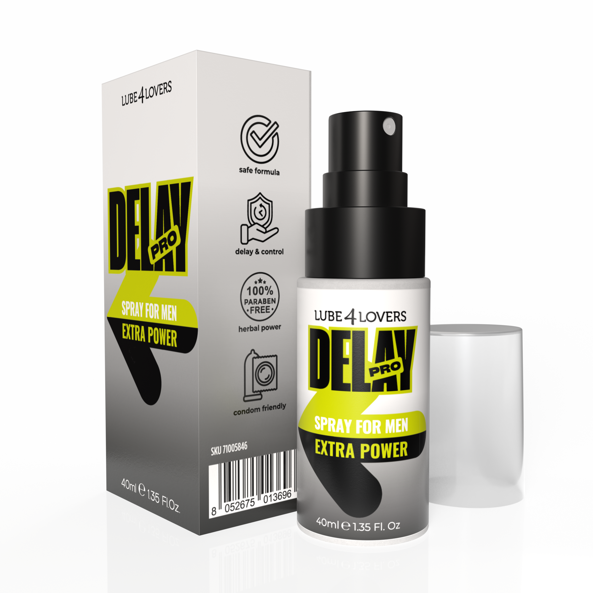 Spray Ritardante Delay Pro Lube4Lovers 40ml, flacon