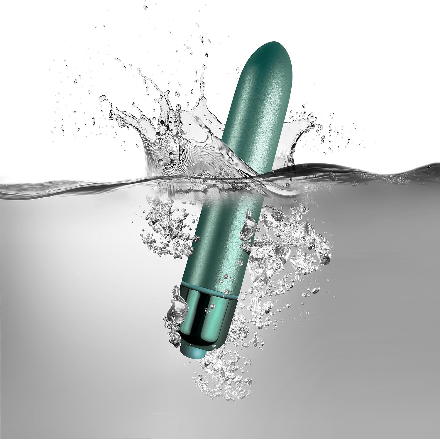 Mini Vibrator Rocks Off Touch of Velvet Aqua Lily, demonstratie rezistenta la apa