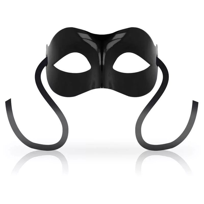 Masca Ohmama Masks Opaque Classic Neagra, vedere fata, decupaj ochi