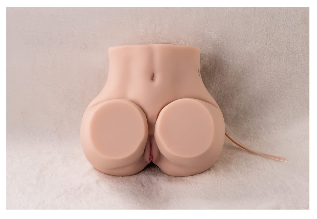 Masturbator Mistress Mignon TPR Natural, vedere din fata cu talie si buric