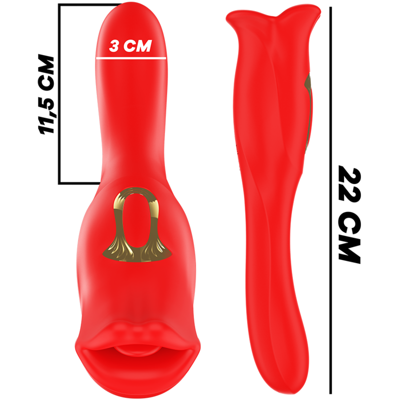 Diagrama cu dimensiuni: Mia Siena are 22 cm lungime si 3 cm diametru