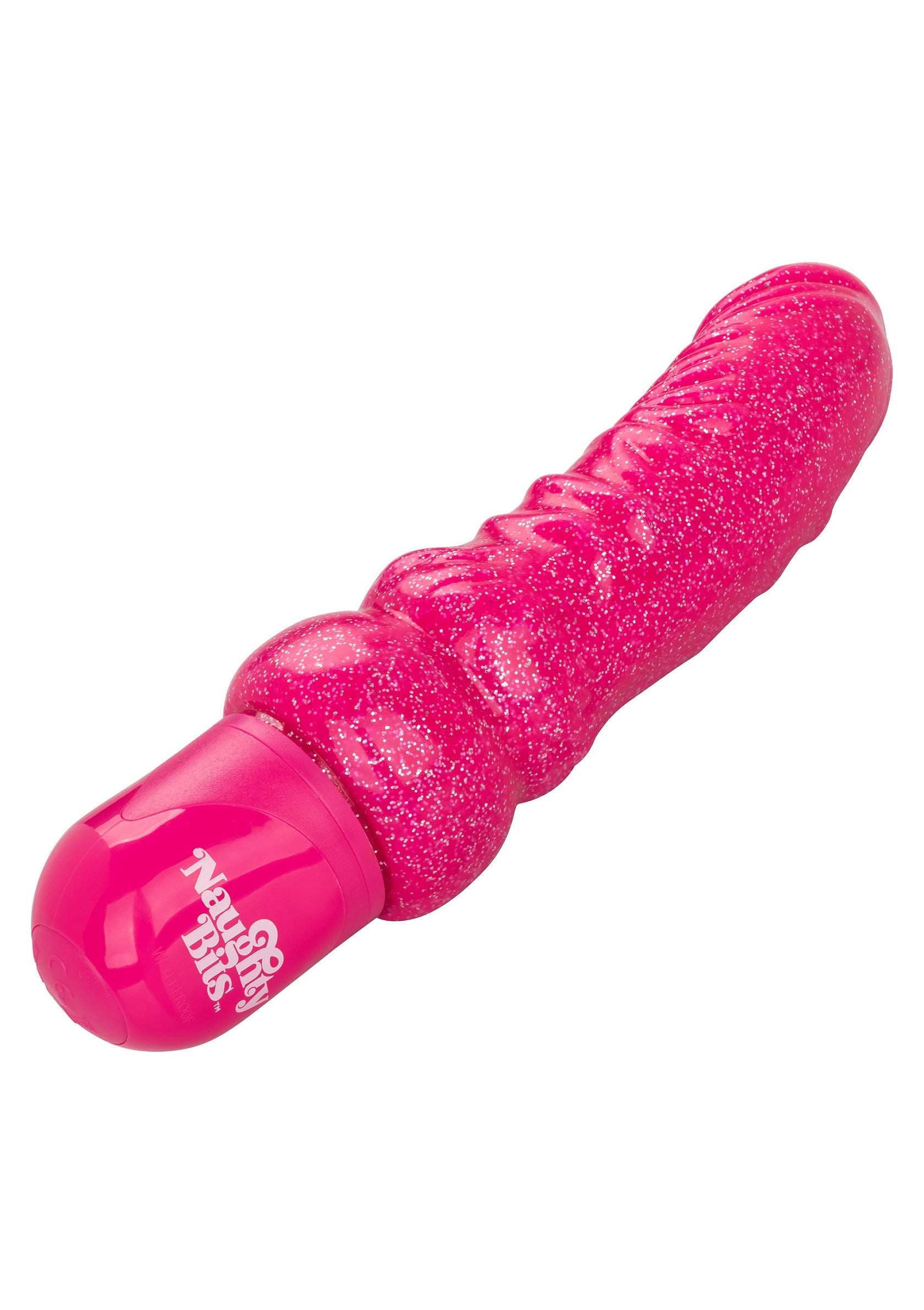 Vibrator flexibil cu sclipici Lady Boner CalExotics roz, ambalaj