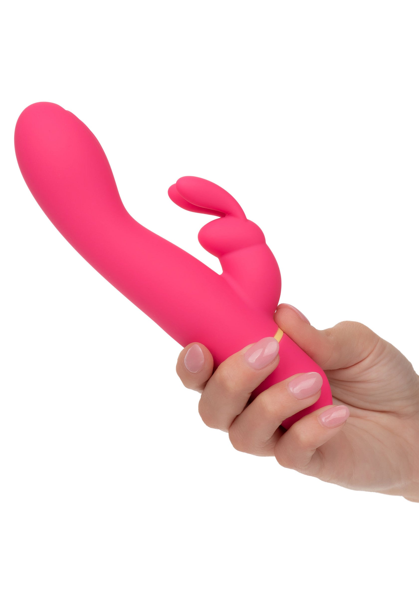 Vibrator rabbit cu doua motoare Love Bunny CalExotics roz, detaliu panou control