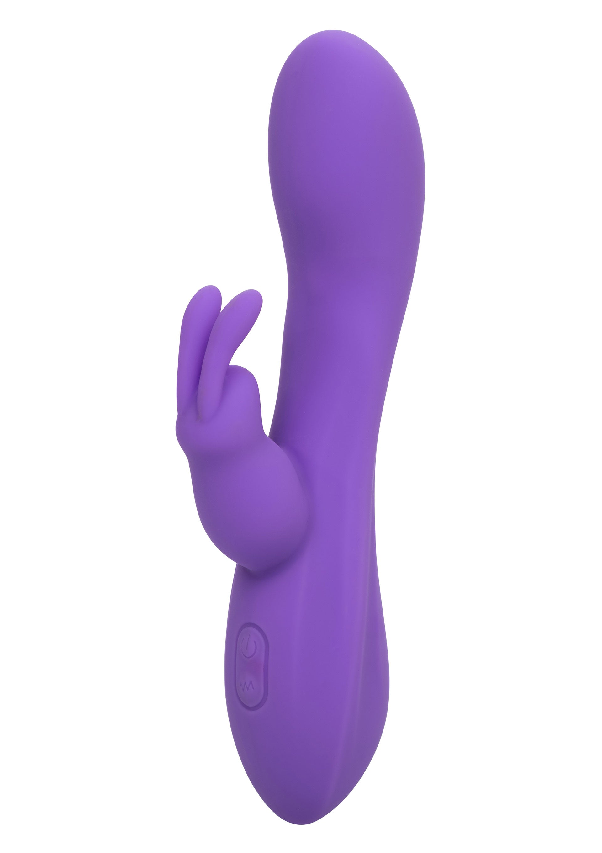 Vibrator rabbit flexibil Bend and Hold Double Rumbler CalExotics mov, vedere de ansamblu
