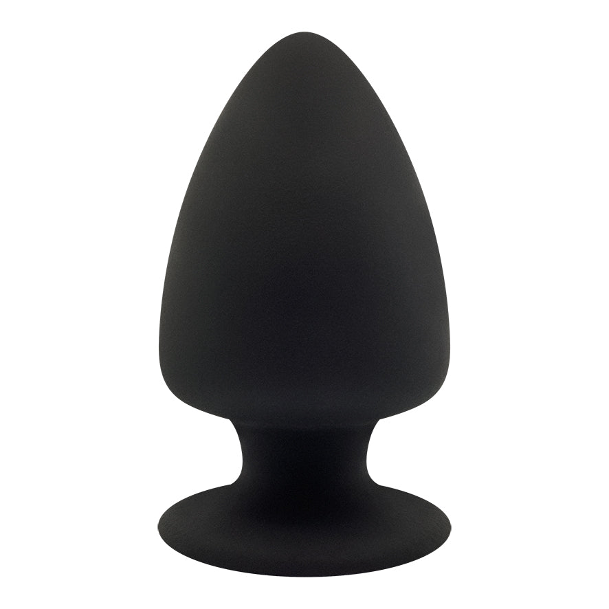 Plug anal Silexd Model 1 Large negru, forma conica cu baza stabila
