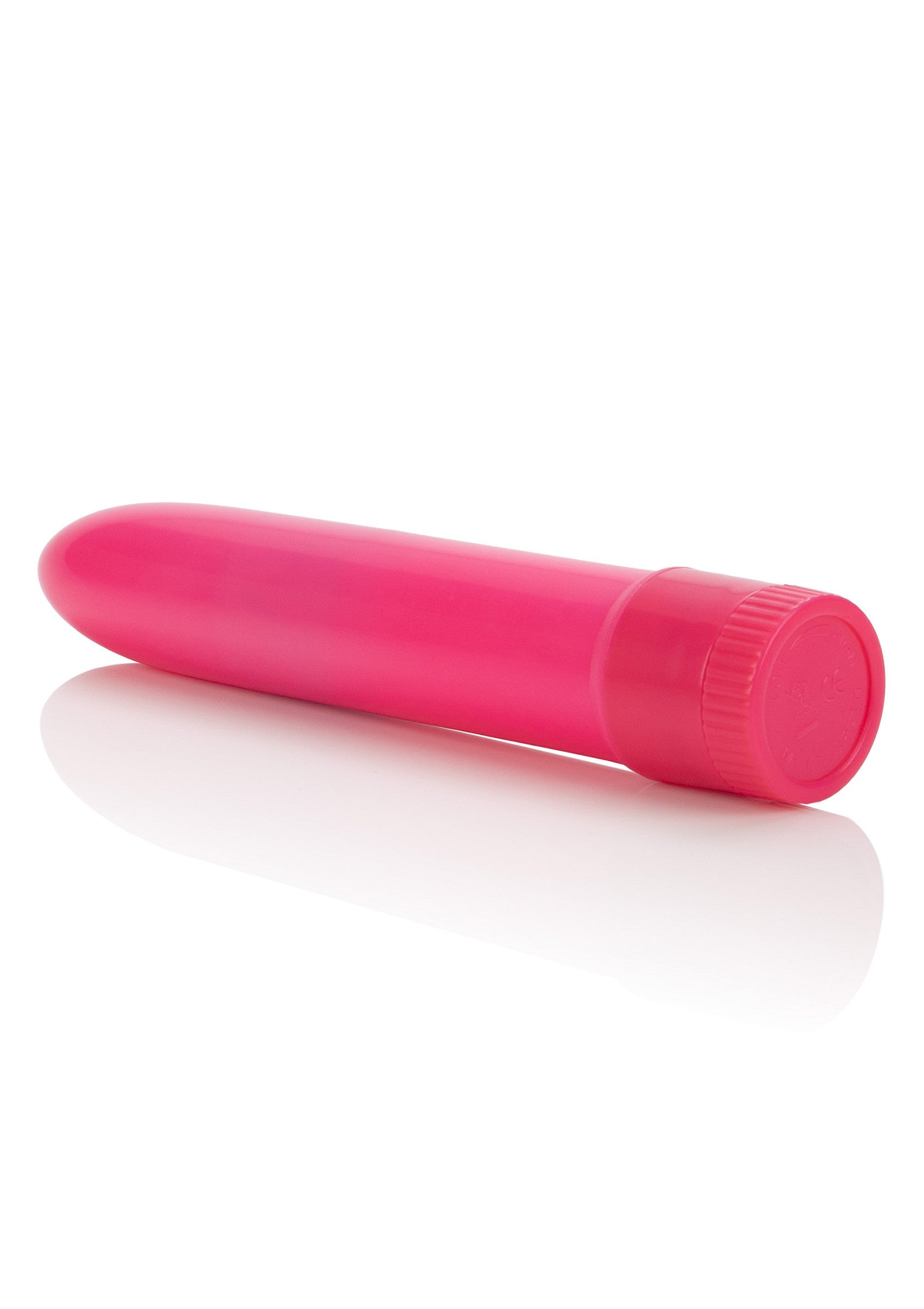 Vibrator clasic neon CalExotics roz, dimensiuni comparative