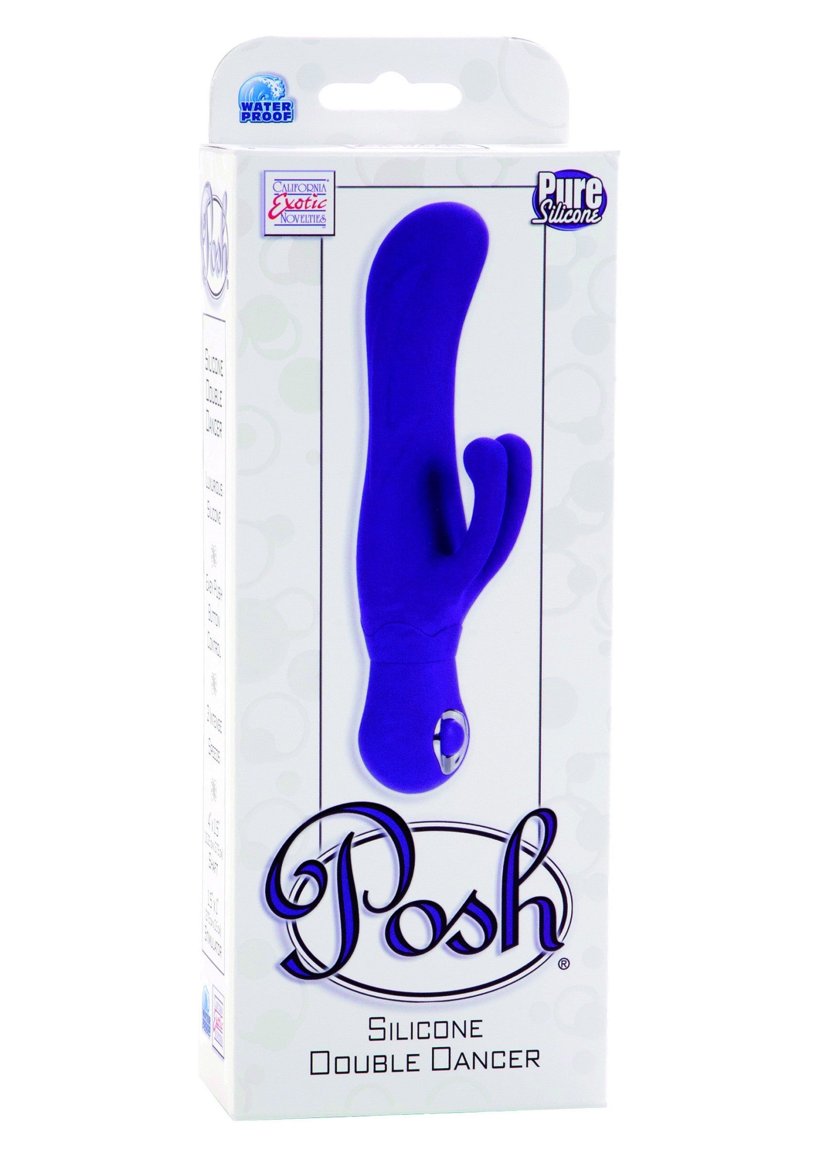 Vibrator rabbit Double Dancer Posh CalExotics mov, in cutia originala Posh Silicone