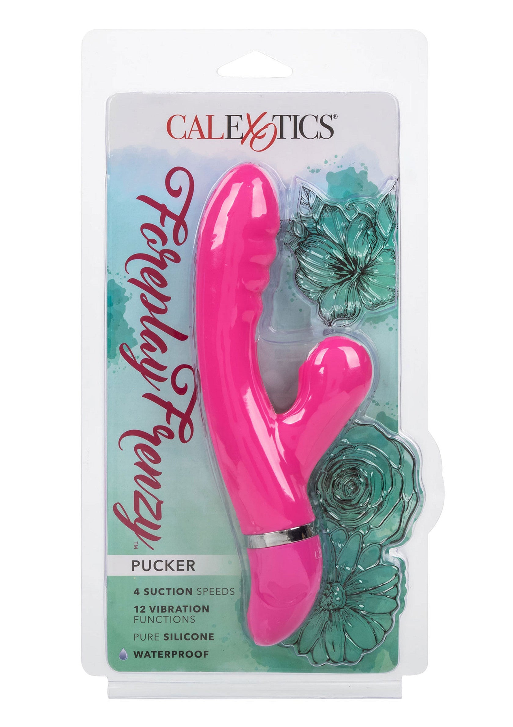Vibrator rabbit Foreplay Frenzy Pucker CalExotics roz, in cutia originala CalExotics