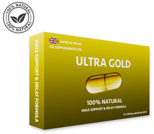 Ultra Gold suport si intarziere masculina, varianta de ambalaj producator, design cutie