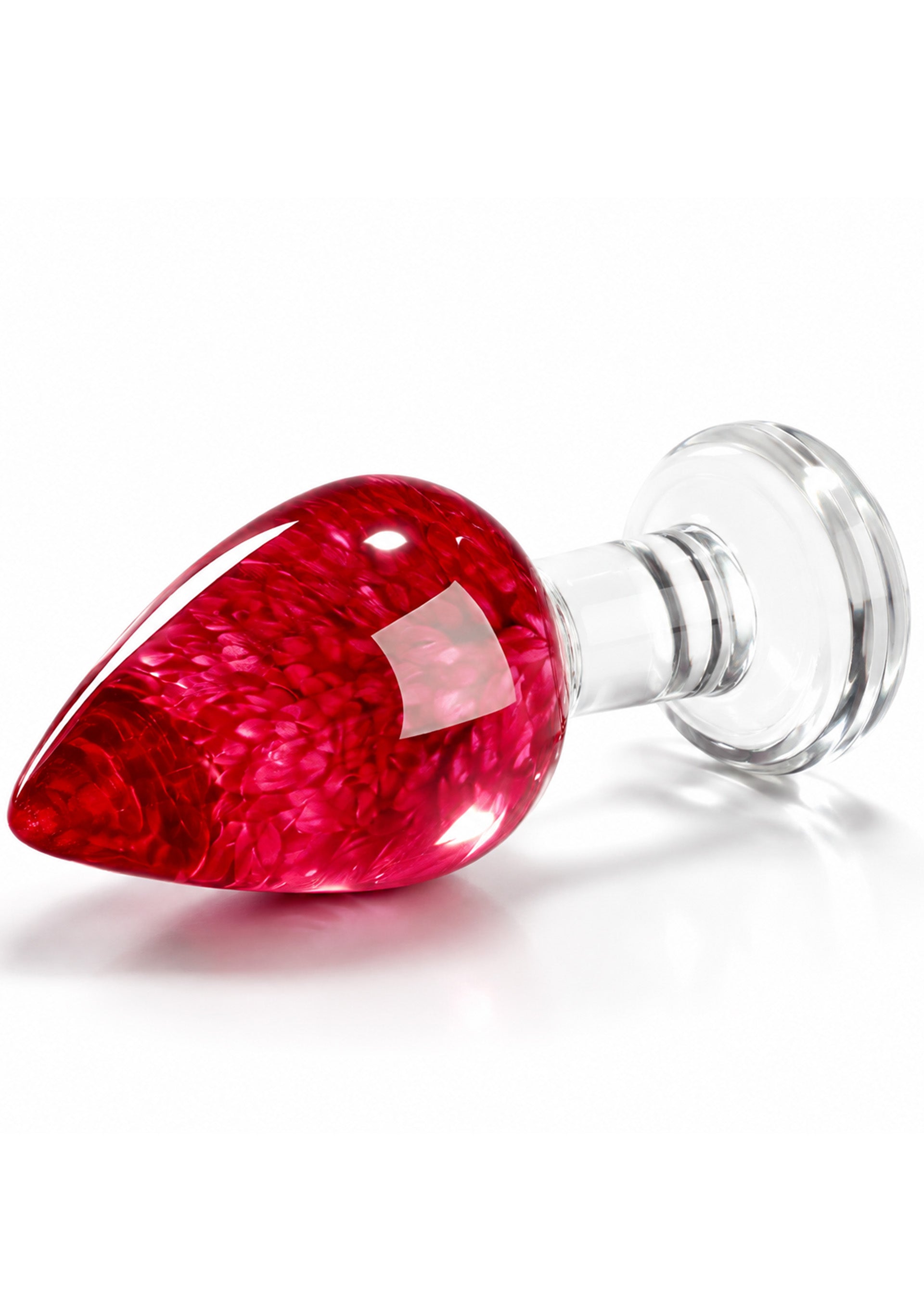 Plug anal Bachelors Button by ToyJoy, rosu, dimensiuni oficiale 9 cm lungime, 8 cm utili, 4 cm diametru