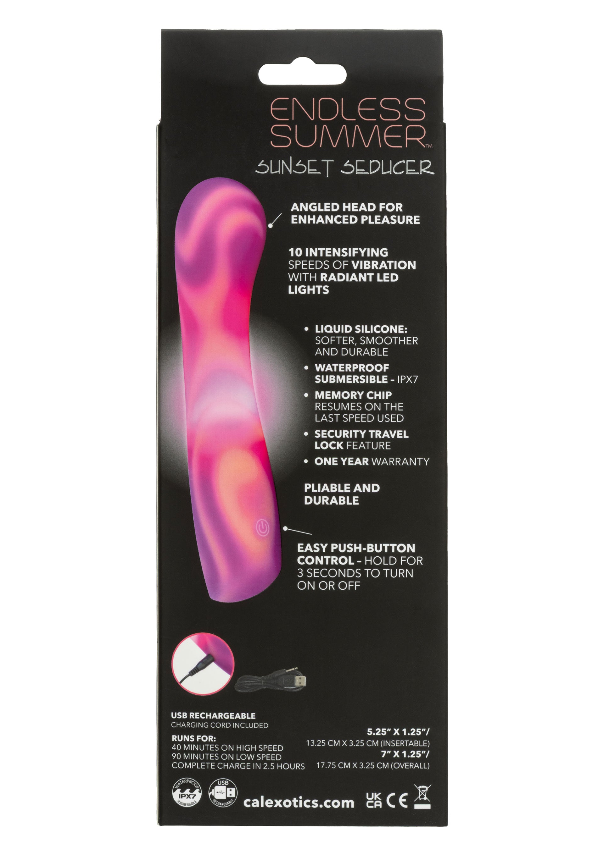 Vibrator Rabbit Sunset Seducer by CalExotics Endless Summer, violet, vedere 3
