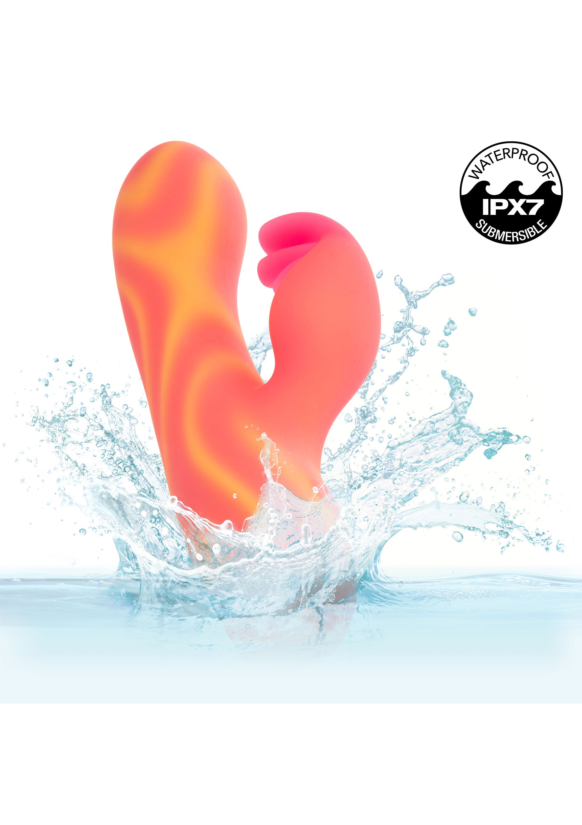 Vibrator Rabbit Moonlight Magic by CalExotics Endless Summer, portocaliu, vedere 4